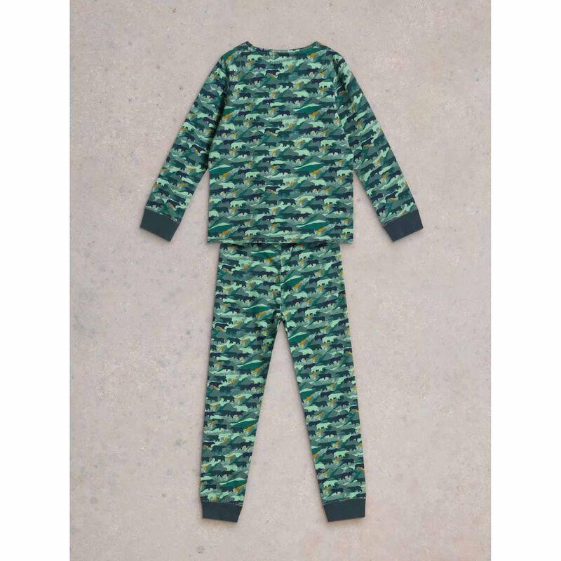 White Stuff Camo Bear PJ Set image number 1